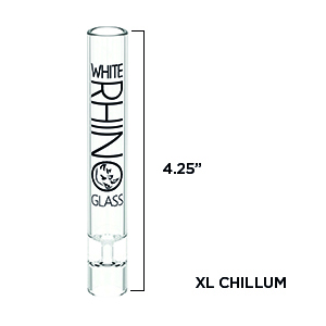 White Rhino Glass Chillum XL