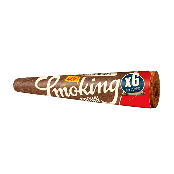 Smoking Brown Cono 1 1/4 (6pk)