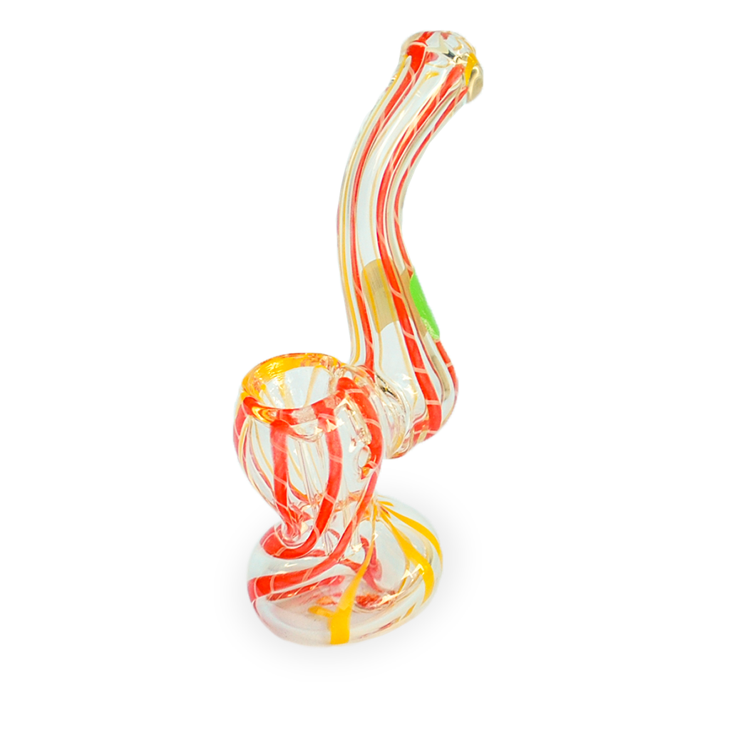 Burn Bubbler Pyrex c/Lineas Multicolor (4")