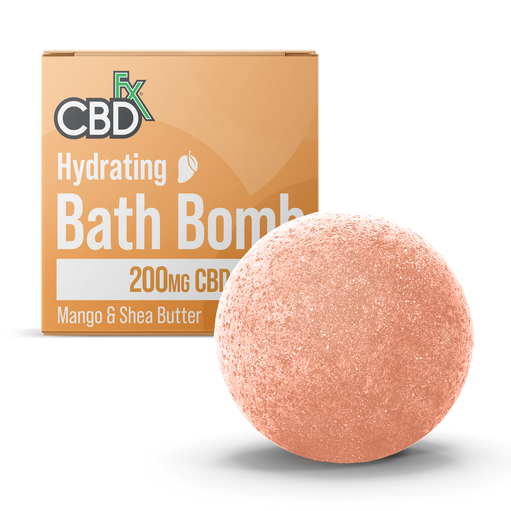 CBDfx Bath Bomb Mango & Shae Butter/Hydrating (200mg)