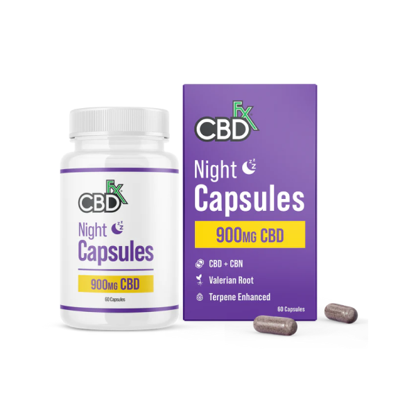 CBDfx Capsules Night PM 60ct 900mg