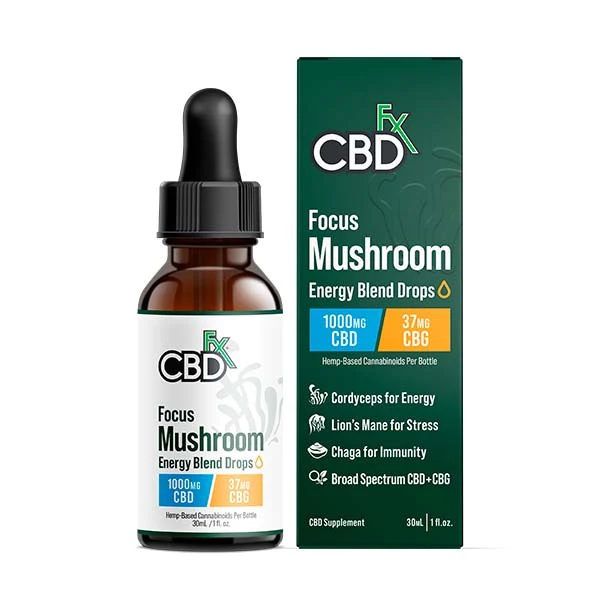 CBDfx Focus Mushrooms Tincture 30ml 1000mg