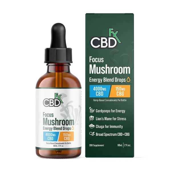 CBDfx Focus Mushrooms Tincture 60ml 4000mg