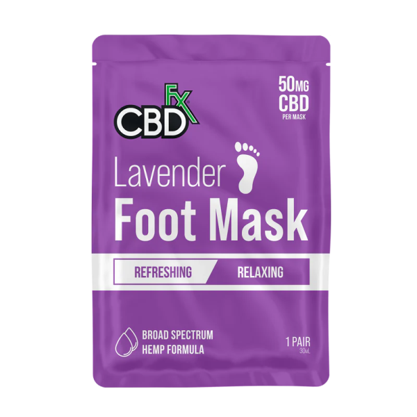 CBDfx Foot Mask Lavender 50mg