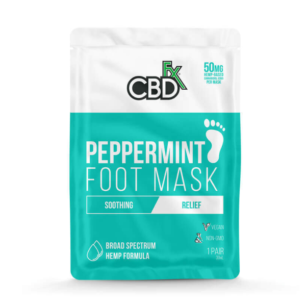 CBDfx Foot Mask Peppermint 50mg