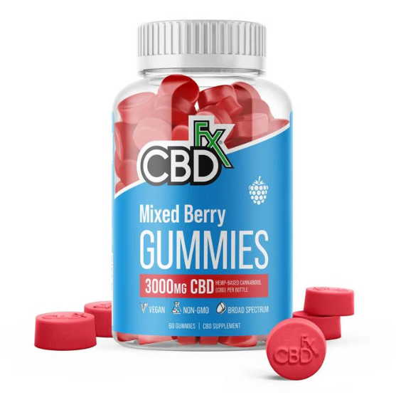 CBDfx Gummies Mixed Berries 60ct 3000mg