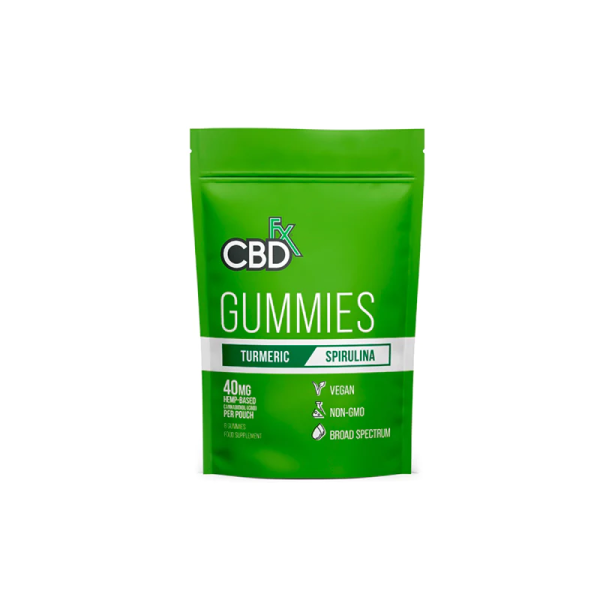 CBDfx Gummies Tumeric & Spirulin 8ct 200mg