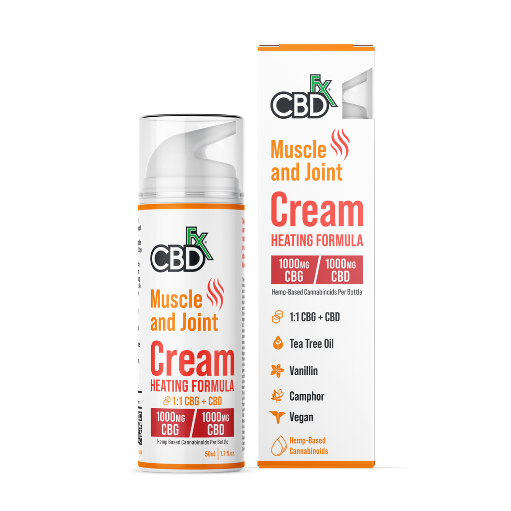 CBDfx Muscle & Joint Heating Cream 1000mg 50ml