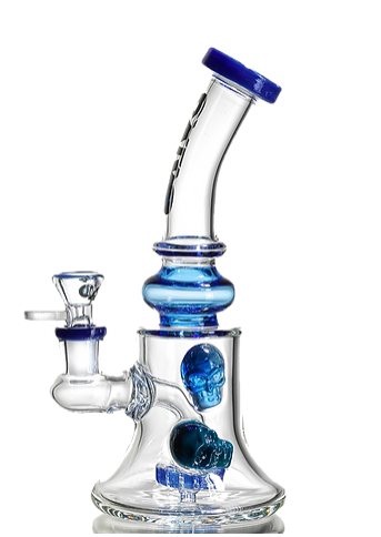 Calvo Glass Bong Skull Grande (22cm)