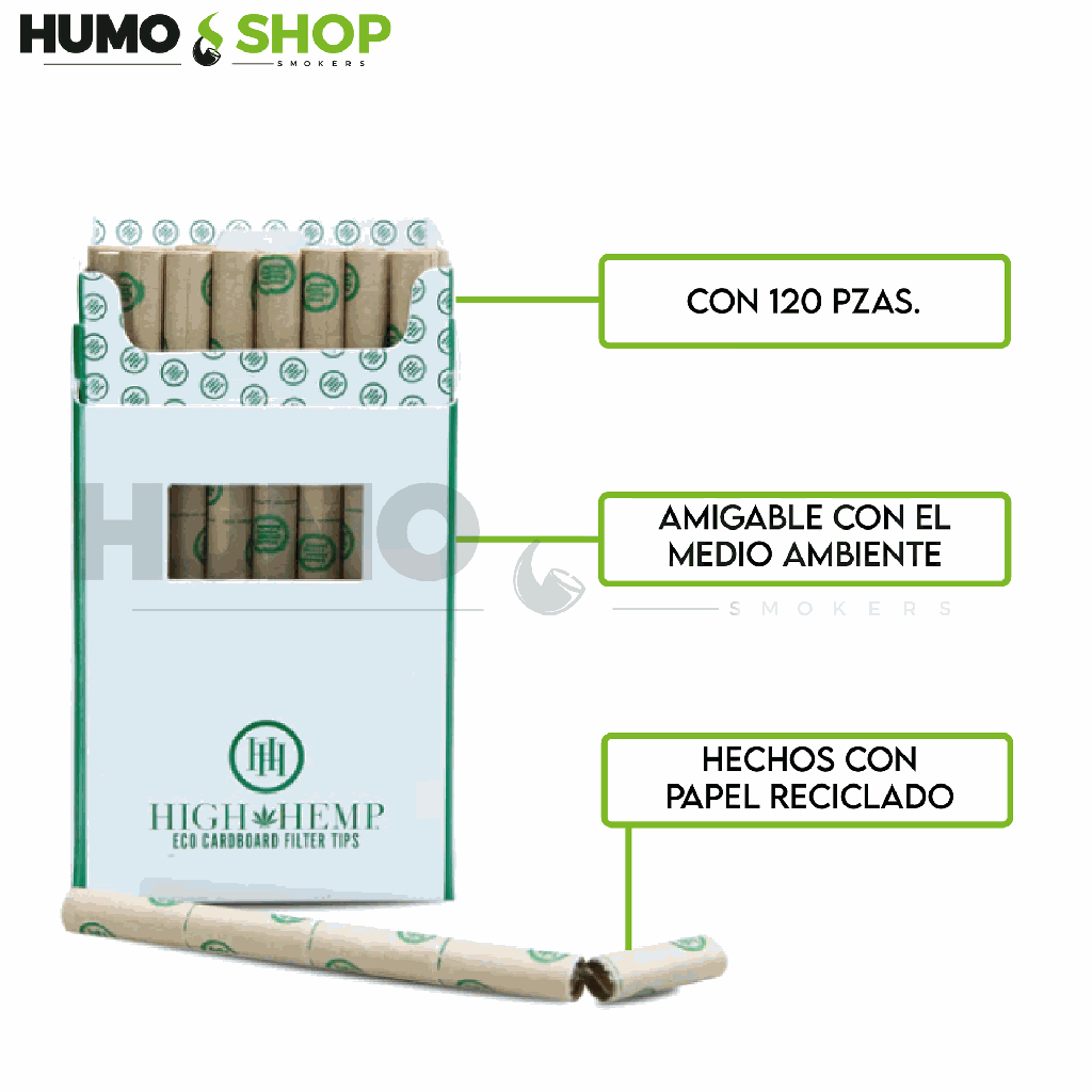 High Hemp ECO Filter Tips (120ct)