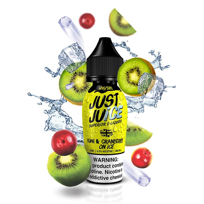 Just Juice Kiwi & Cranberry On Ice 60ml 0mg (BL)*