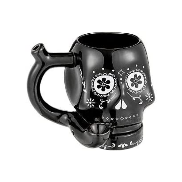 Roast N' Toast Mug Skull Black