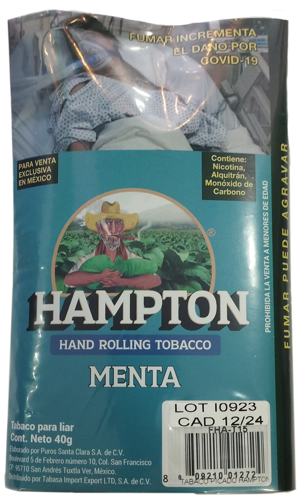 Hampton Tabaco Picado Menta (40grs.)