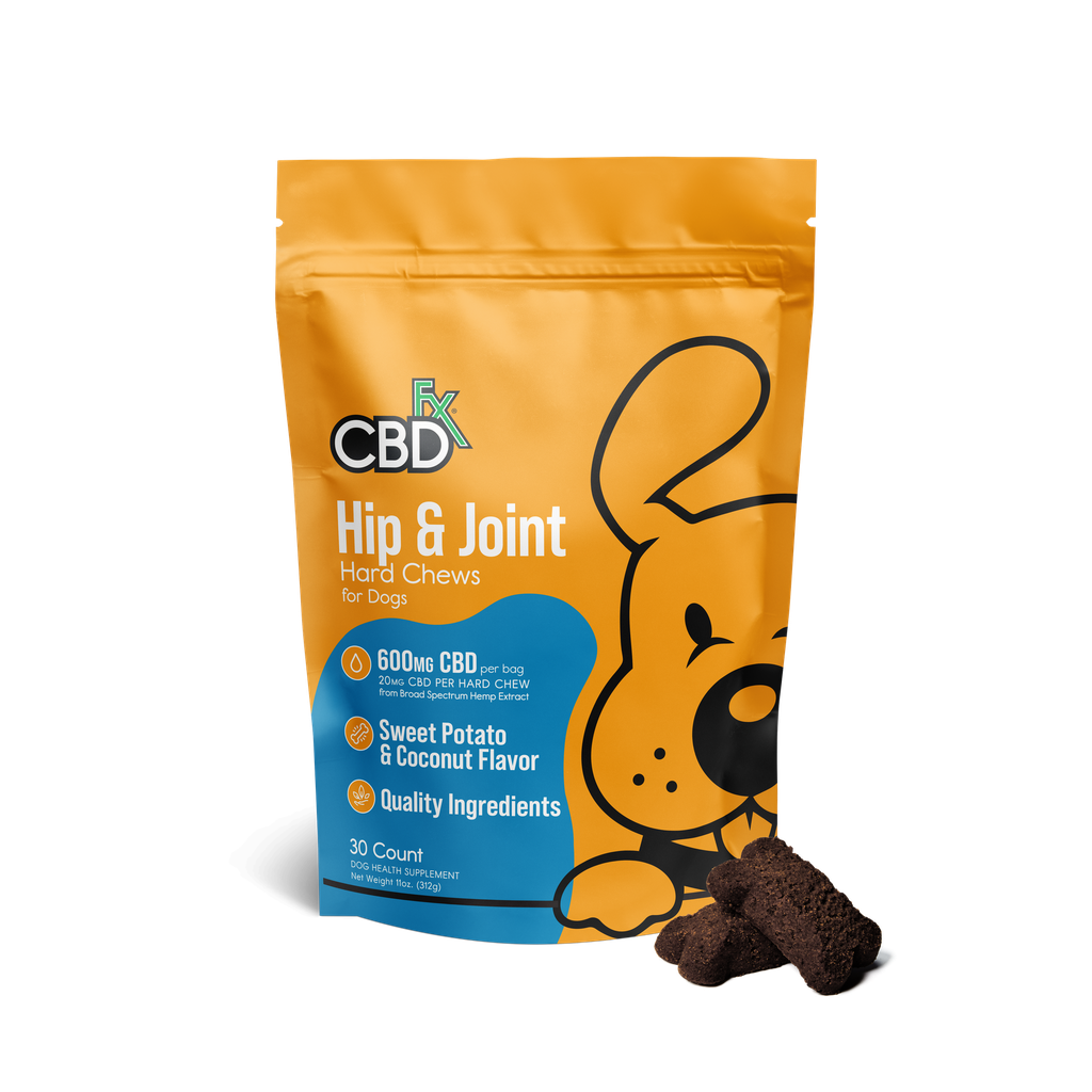 CBDfx Pet Treats Joint Support Hard Chews 600mg 30ct