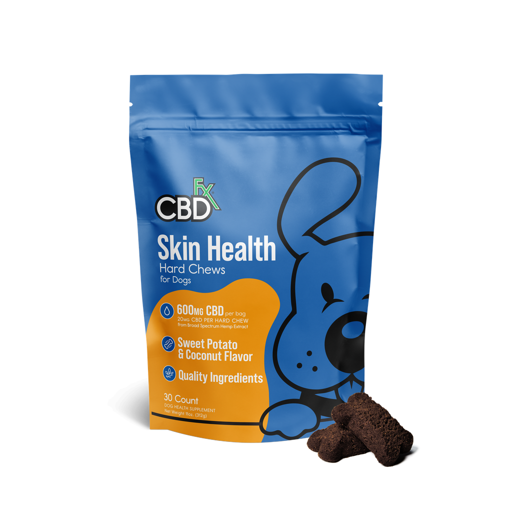 CBDfx Pet Treats Skin & Coat Hard Chews 600mg 30ct