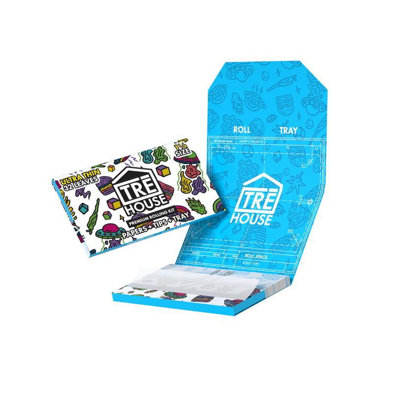 Tre House Papers Rolling Kit 1 1/4 Ultra Thin