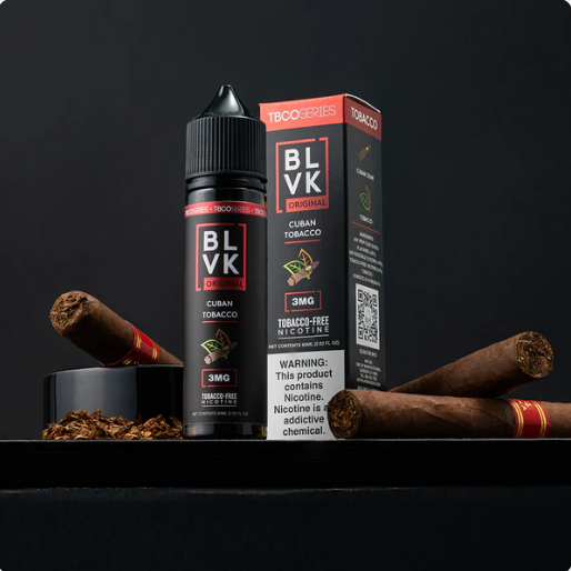 BLVK TB-CUBAN Cuban Tobacco 60ml 0mg (BL)