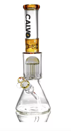 Calvo Glass Bong Beaker Tree Perc 7mm (42cm)