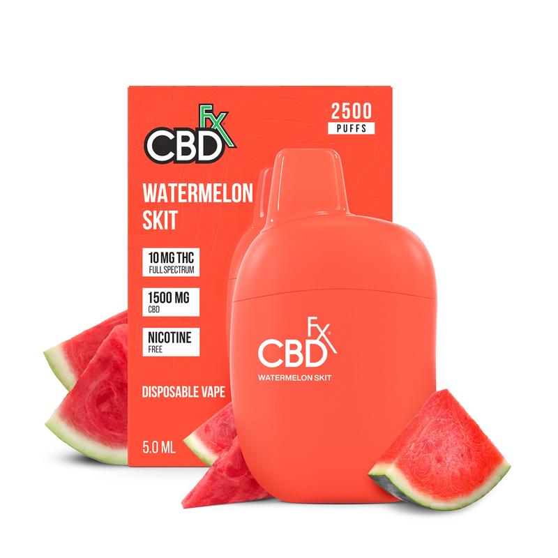 CBDfx Vape Pen Watermelon Skit 1500mg CBD + Delta 9