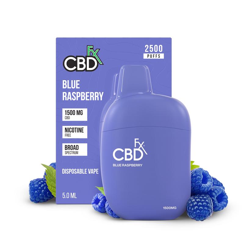 CBDfx Vape Pen Blue Raspberry 1500mg CBD