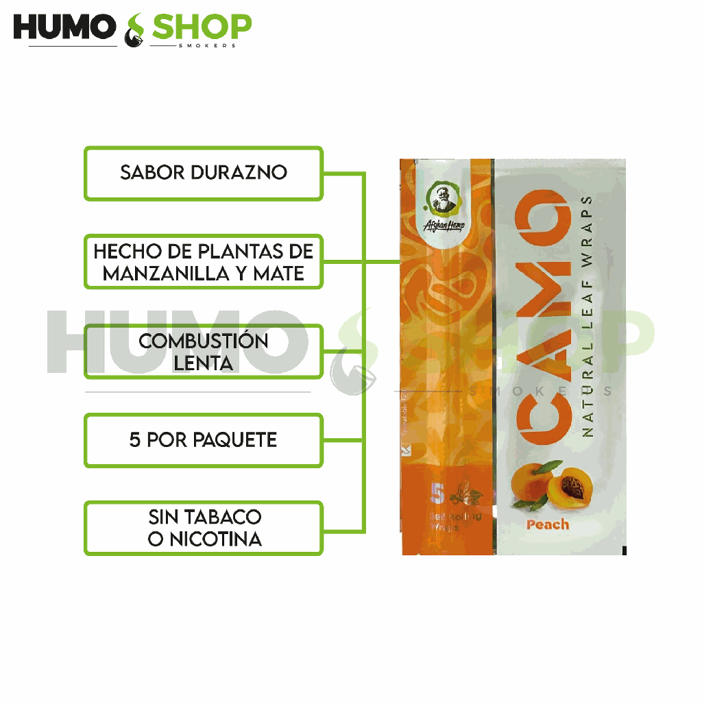 CAMO Wraps Peach (5pk)