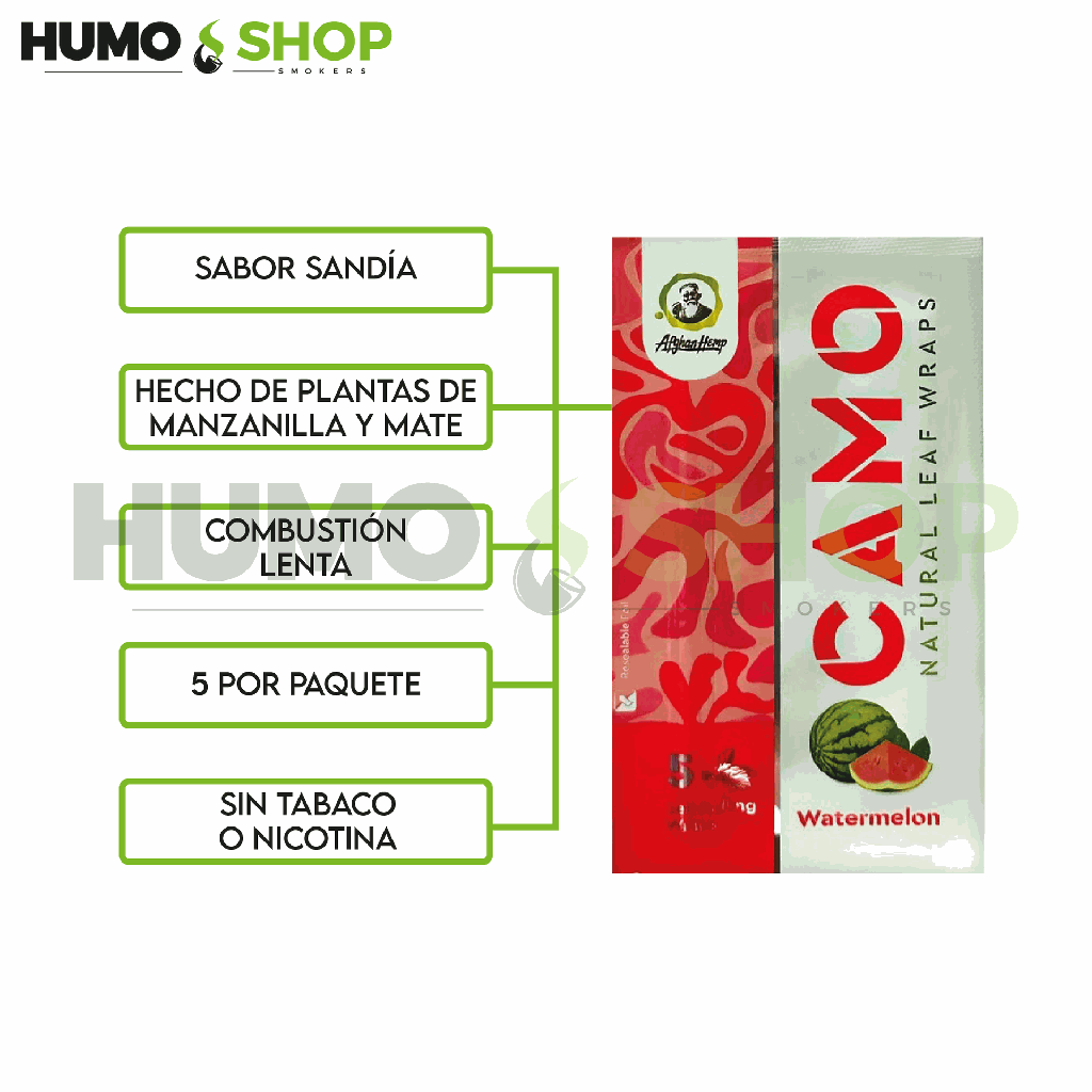 CAMO Wraps Watermelon (5pk)