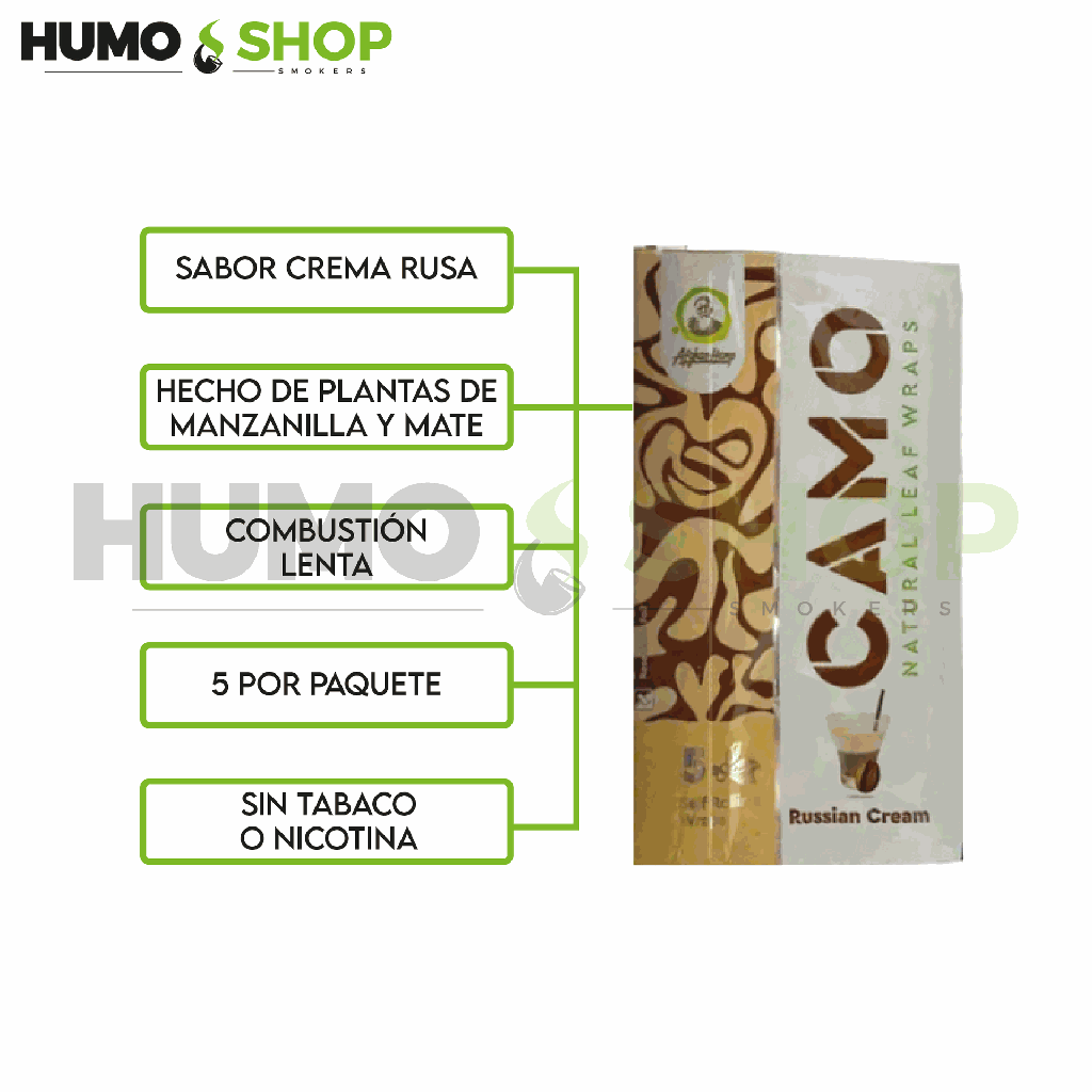 CAMO Wraps Russian Cream (5pk)