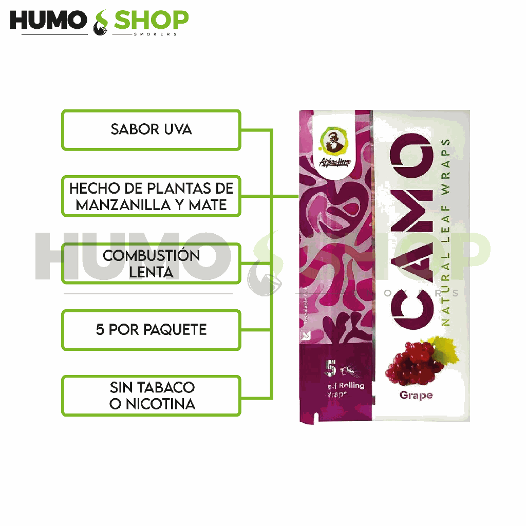 CAMO Wraps Grape (5pk)